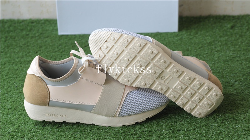 Balenciaga Race Runner Trainers Cream